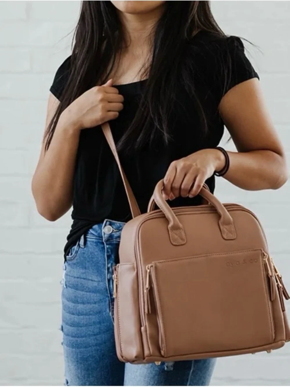 Ayla & Co mini Bag color Caffe